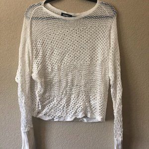 Express White Long-Sleeve